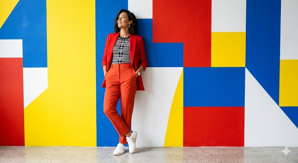 Geometric Abstract Fashion Editorial — example 1