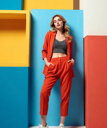 Geometric Abstract Fashion Editorial — example 2