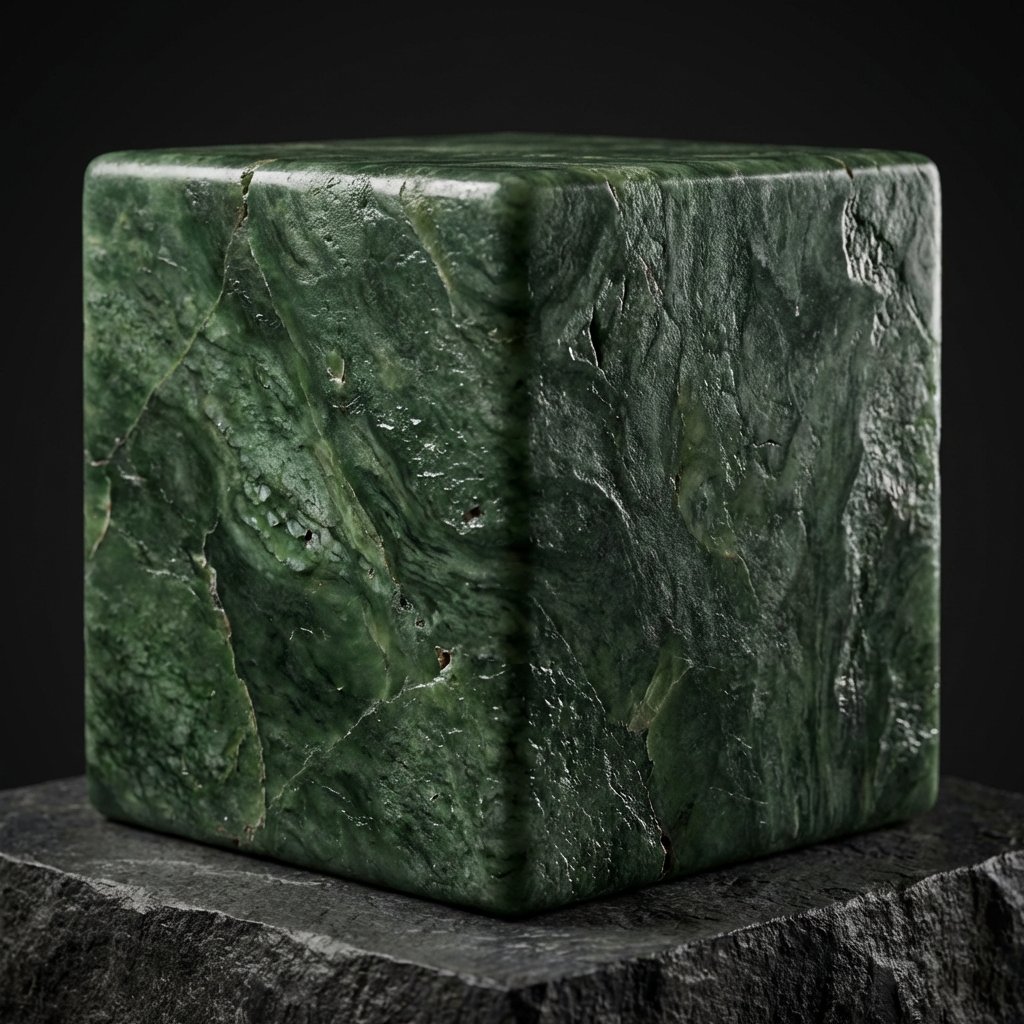 Jade Stone Cube Texture — example 1