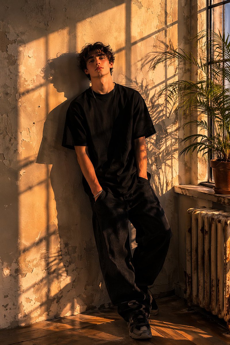 Dramatic Interior Fashion Portrait — example 2