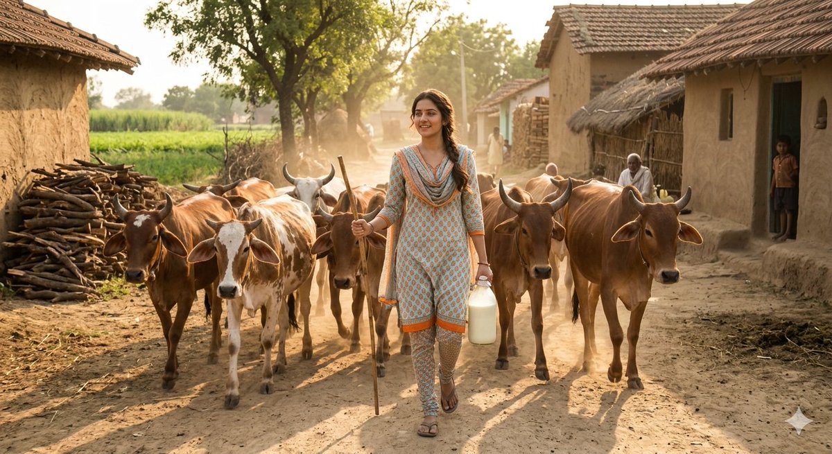 Rustic Rural India Portrait — example 1