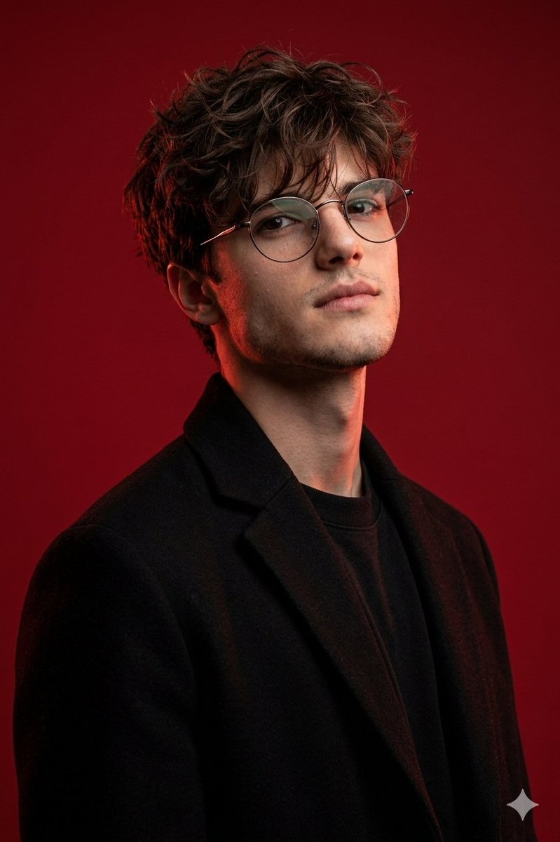 Brutal Studio Red Backdrop Portrait — example 1