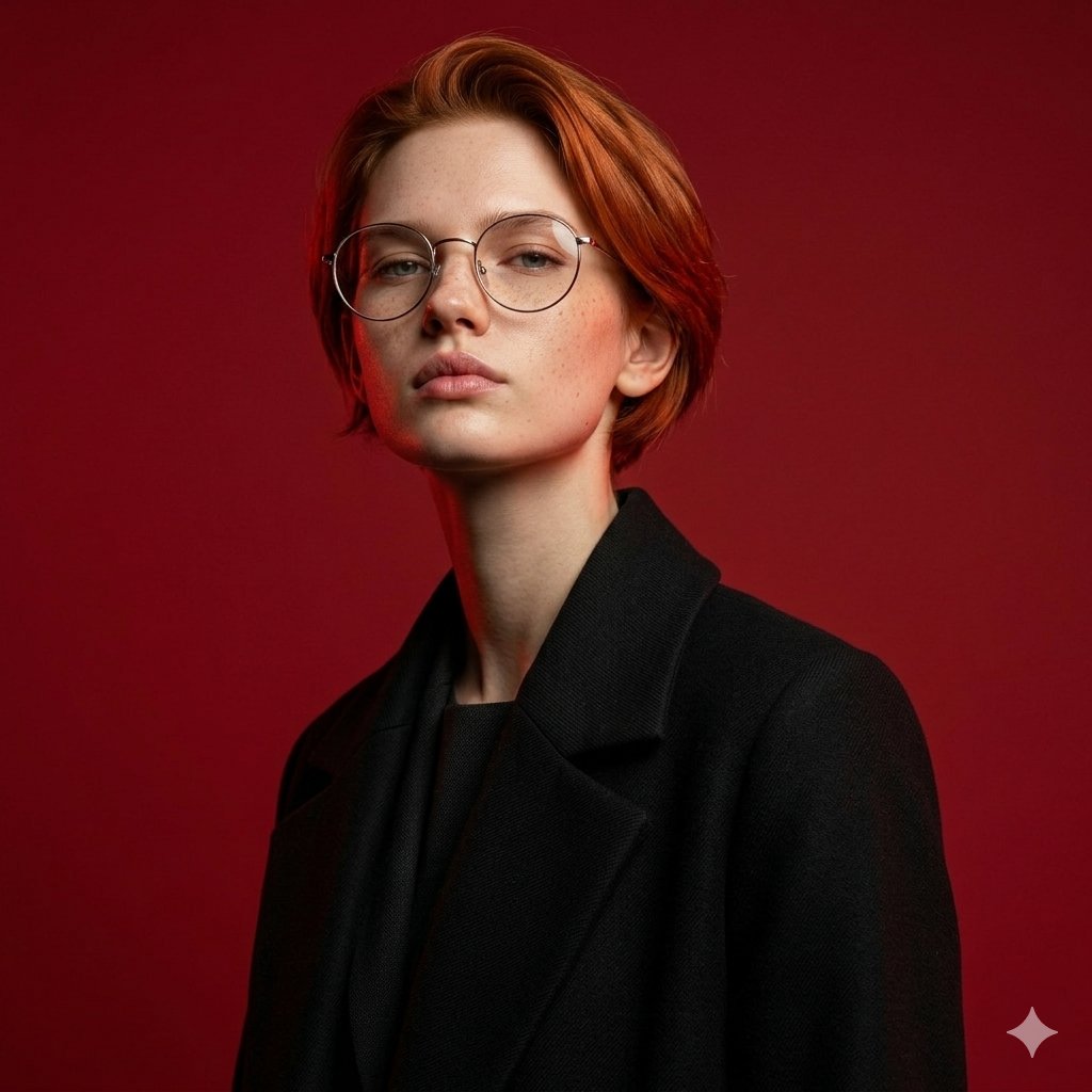 Brutal Studio Red Backdrop Portrait — example 2