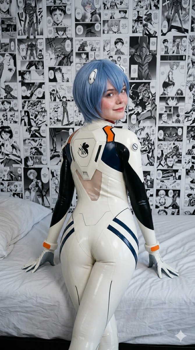 Elle Fanning as Rei Ayanami Cosplay — example 4