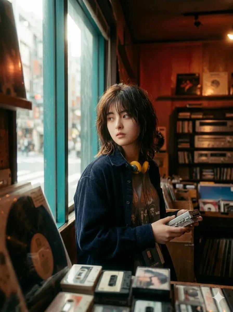 90s Japanese Indie Music Store Aesthetic — example 1