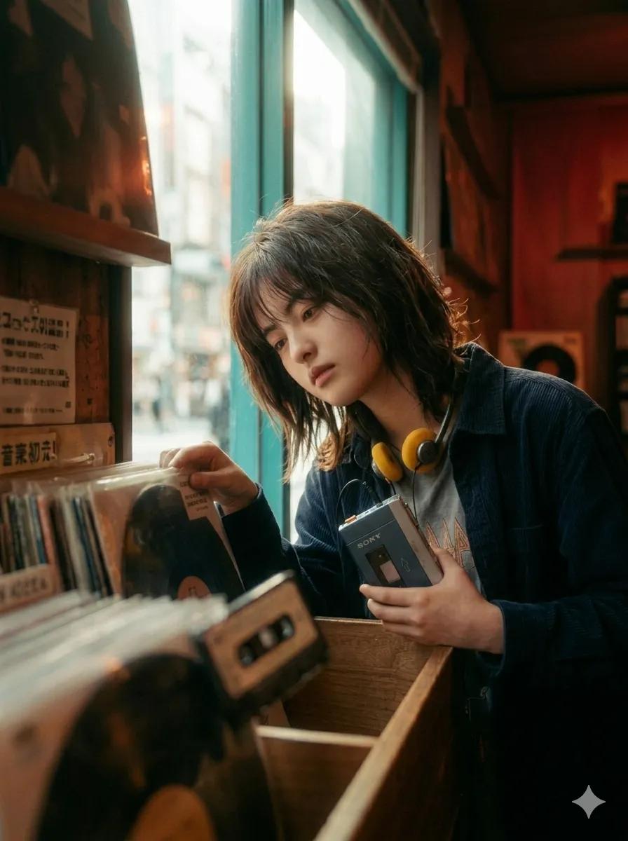 90s Japanese Indie Music Store Aesthetic — example 2