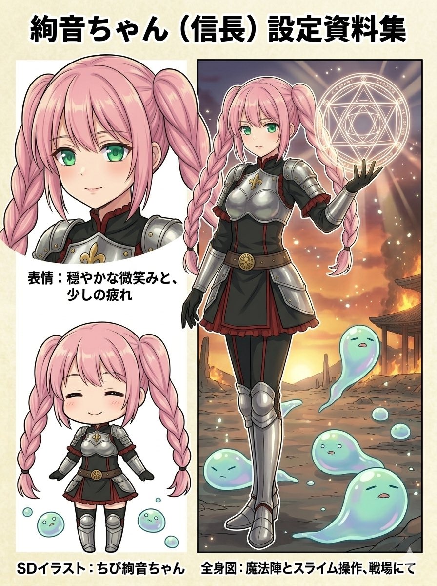 Japanese Anime Character Sheet Prompt — example 2
