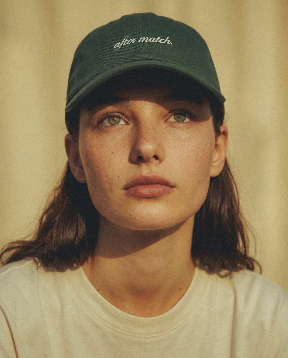 Fashion Editorial Green Cap Portraits — example 1