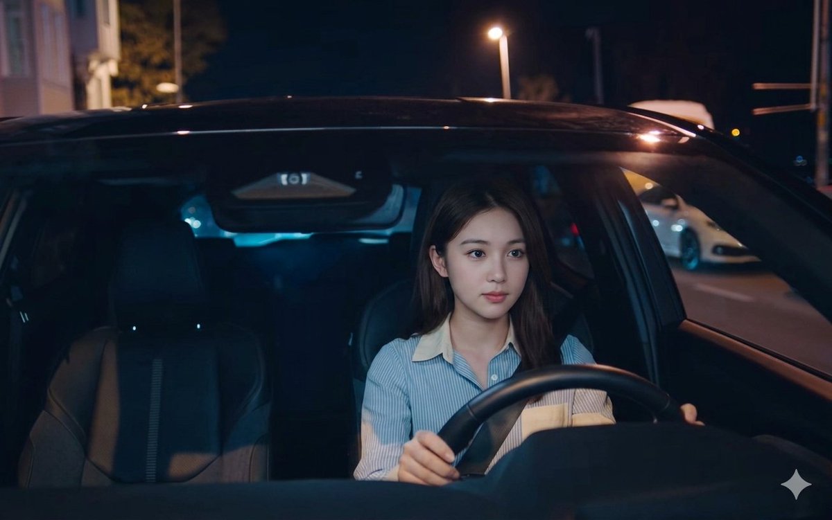 Night Drive Cinematic Portrait — example 1