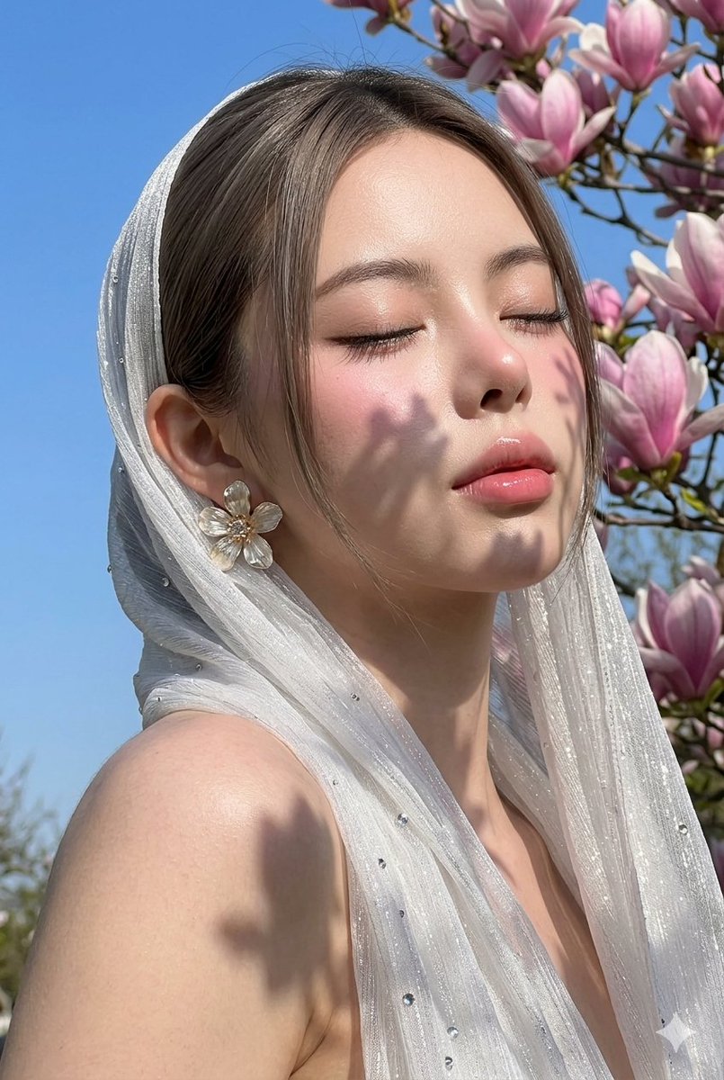 Photorealistic Glass-Skin Portrait — example 1