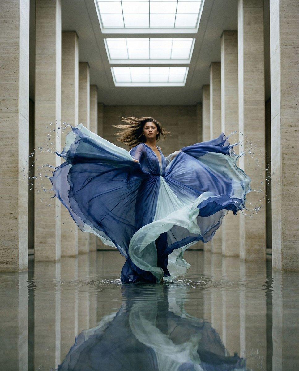 Cinematic Symmetrical Motion Portrait — example 2