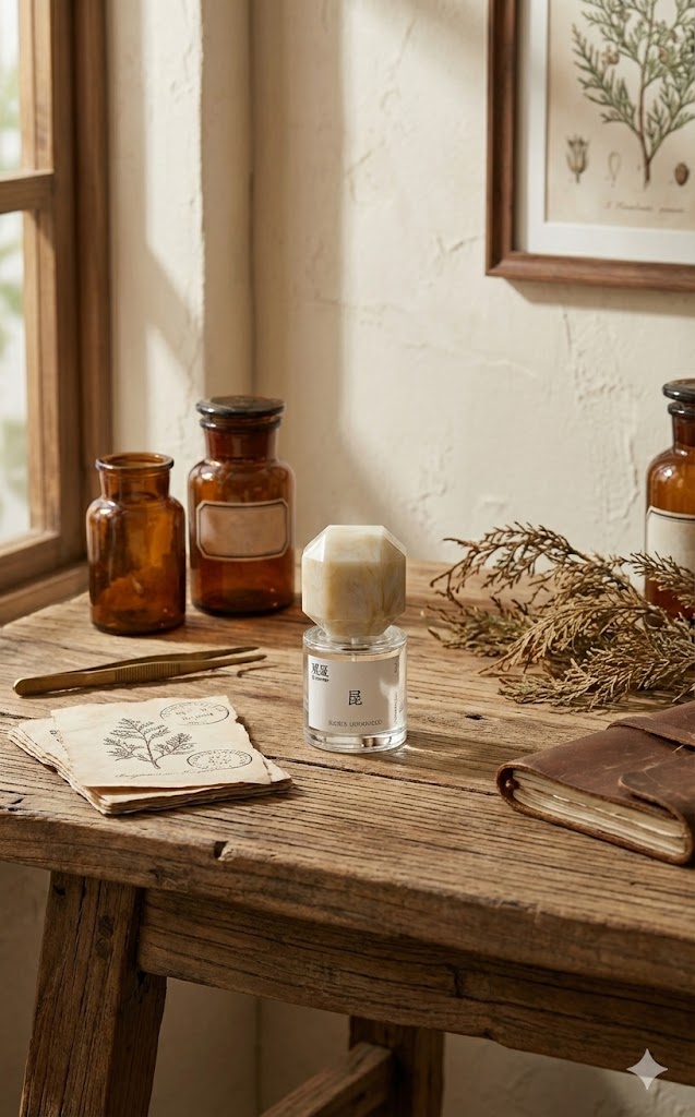 Perfume promo with niche Le Labo-like feel — example 4