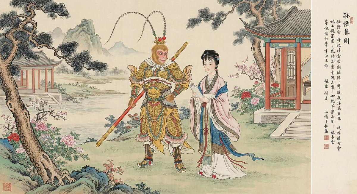 Chinese poetic and crossover character prompts — example 3