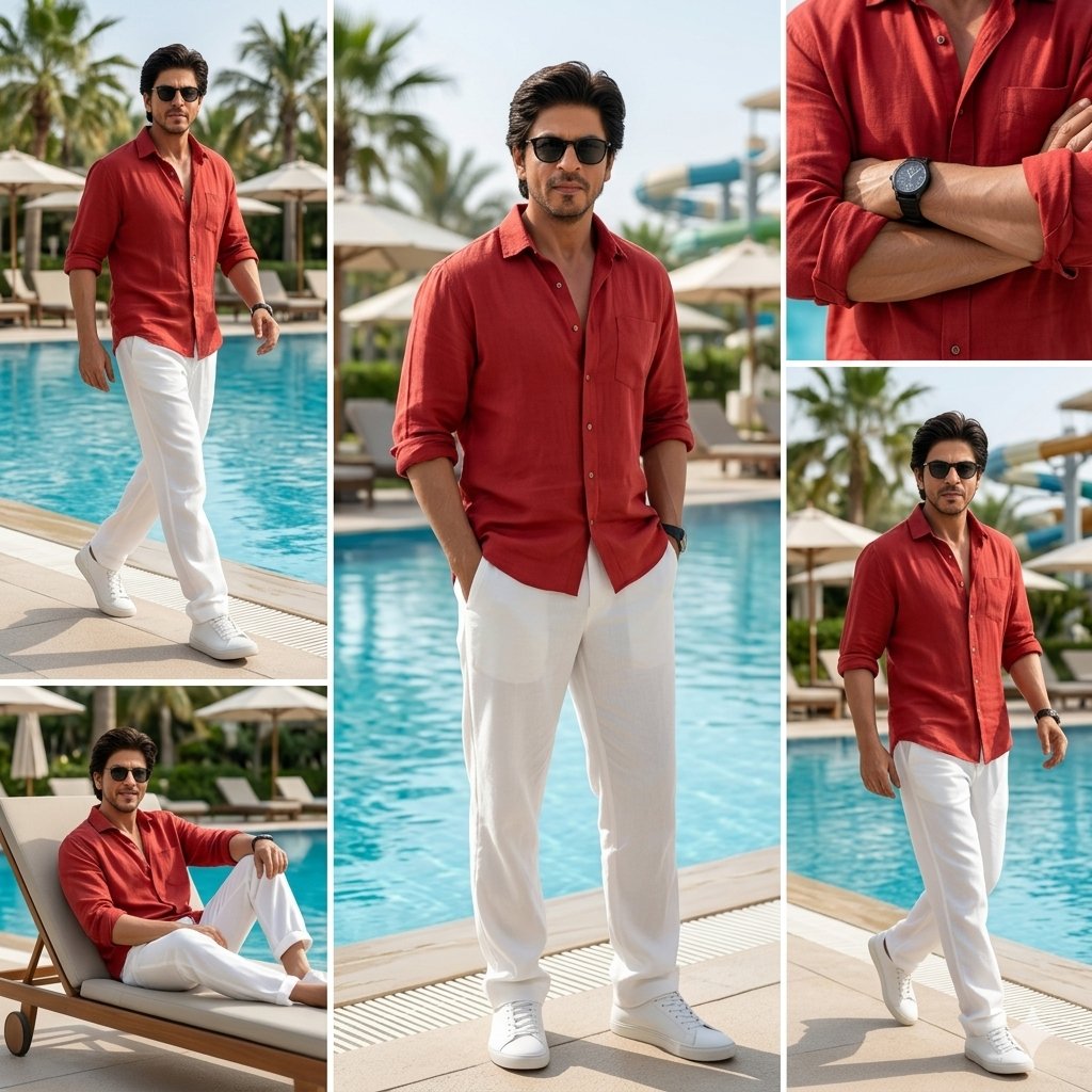 Luxury Resort Fashion Collage — example 3