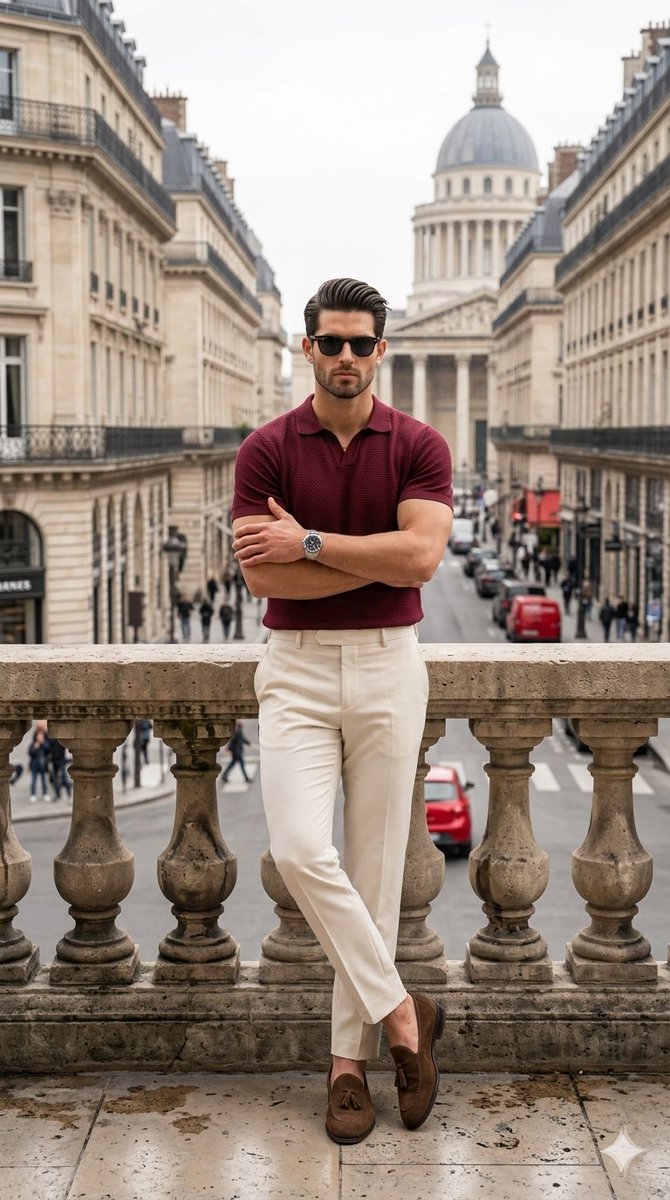 Sophisticated Smart-Casual Menswear Portrait — example 1