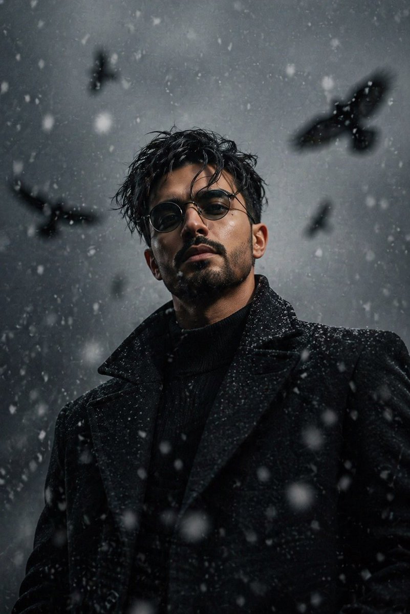 Cinematic Gothic Winter Portrait