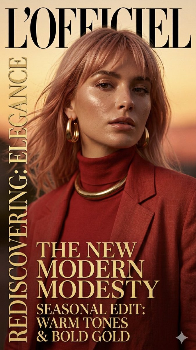 L'Officiel Magazine Editorial Portrait — example 1