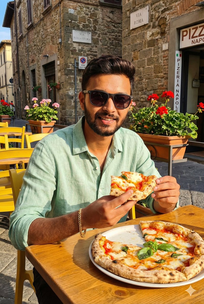 Italian Café Pizza Scene — example 1