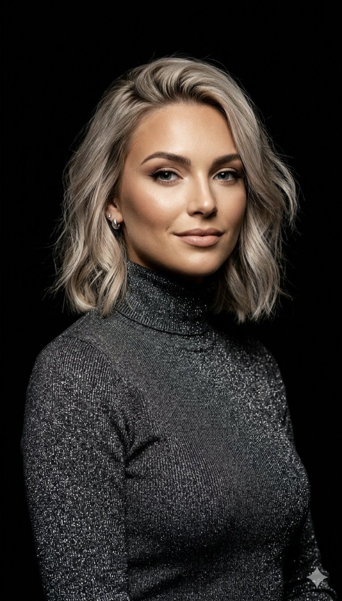 Professional Ash-Blonde Bob Portrait — example 1