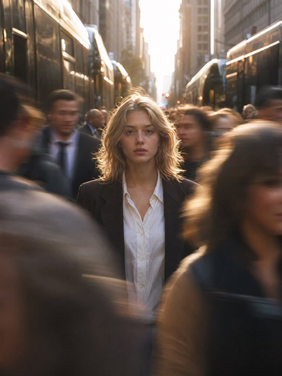 Cinematic isolation street photography — example 1