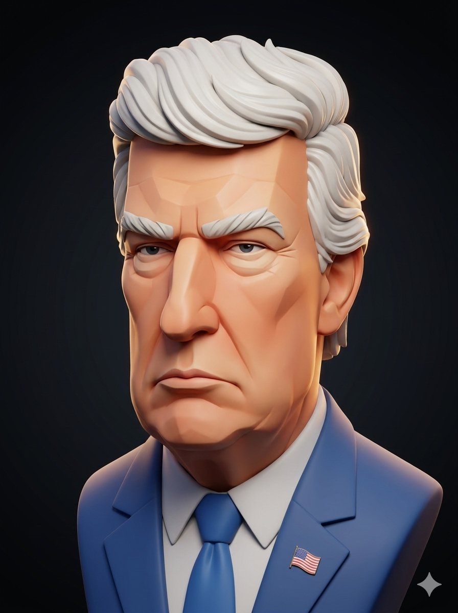 3D Stylized Caricature Portrait — example 3