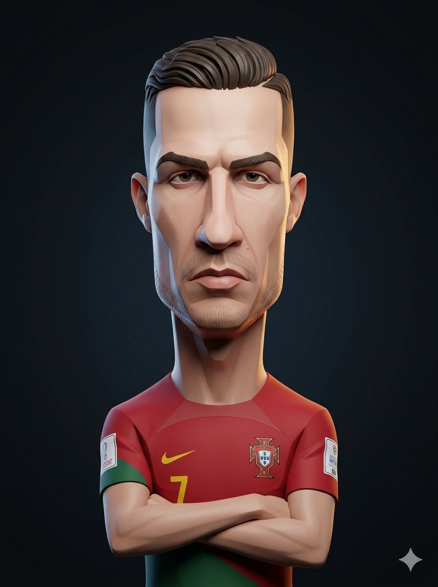 3D Stylized Caricature Portrait — example 4