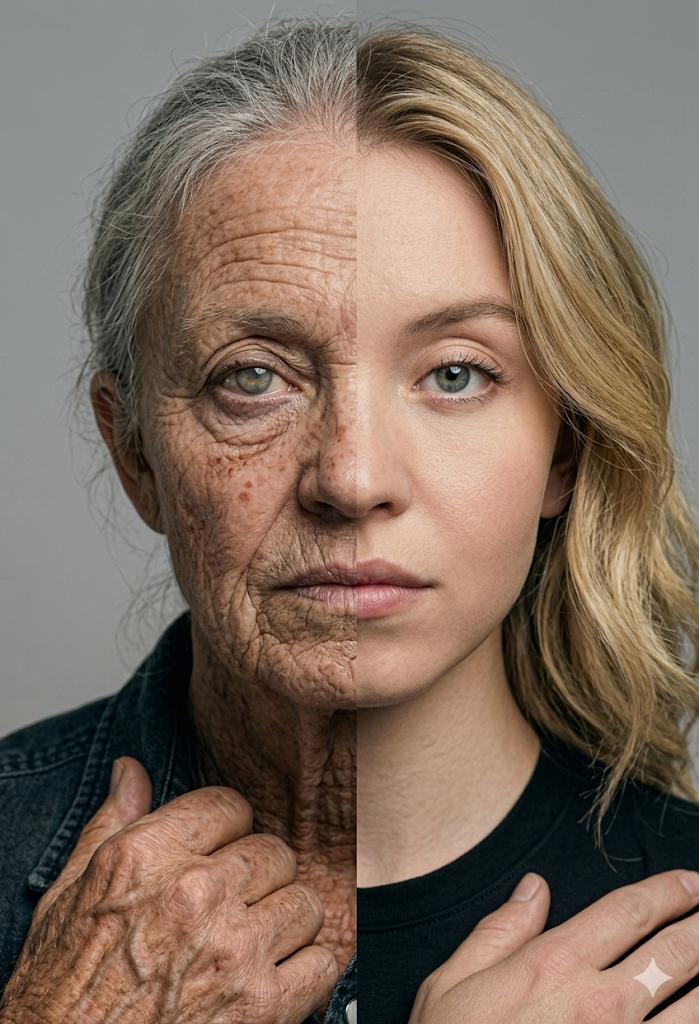 Split Screen Aging Effect — example 2