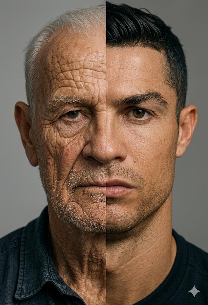 Split Screen Aging Effect — example 3