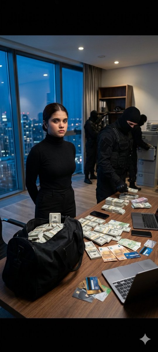 Cinematic police raid scene — example 2