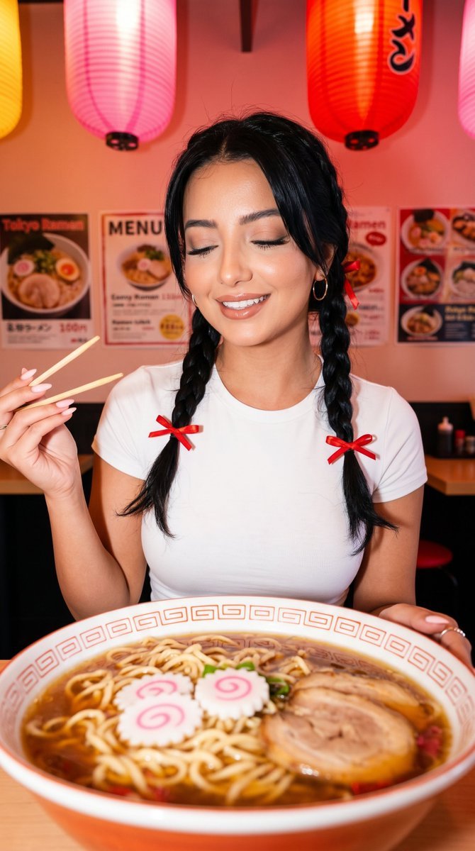Tokyo Ramen Bar Candid Portrait — example 1