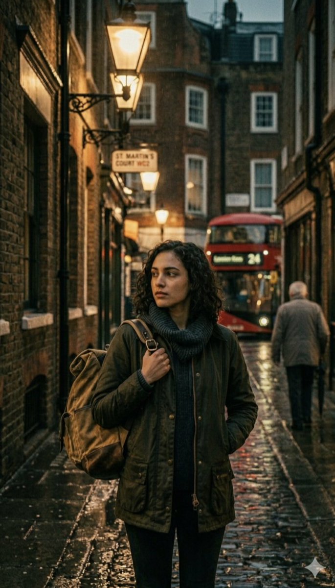 Cinematic London Rain Street Photography — example 1