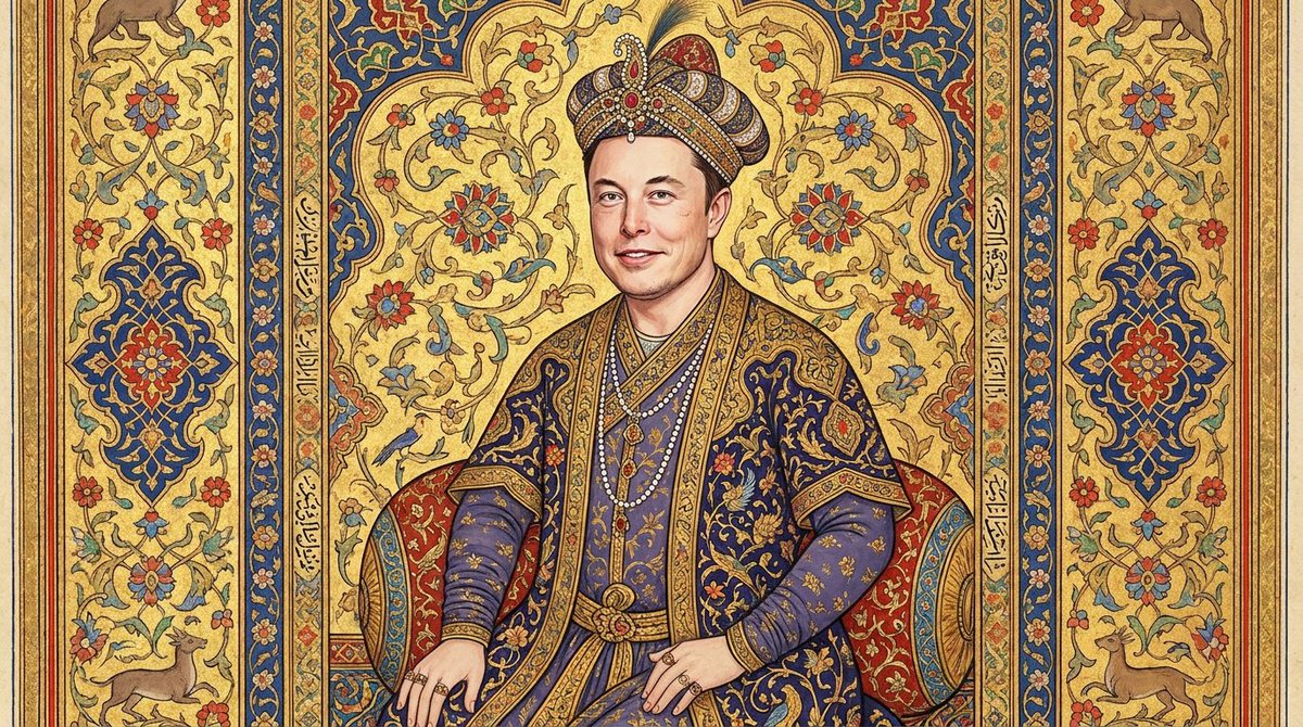 Safavid-Era Persian Miniature Portrait — example 1