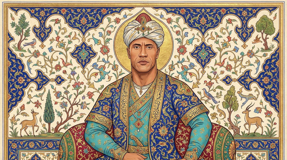 Safavid-Era Persian Miniature Portrait — example 2