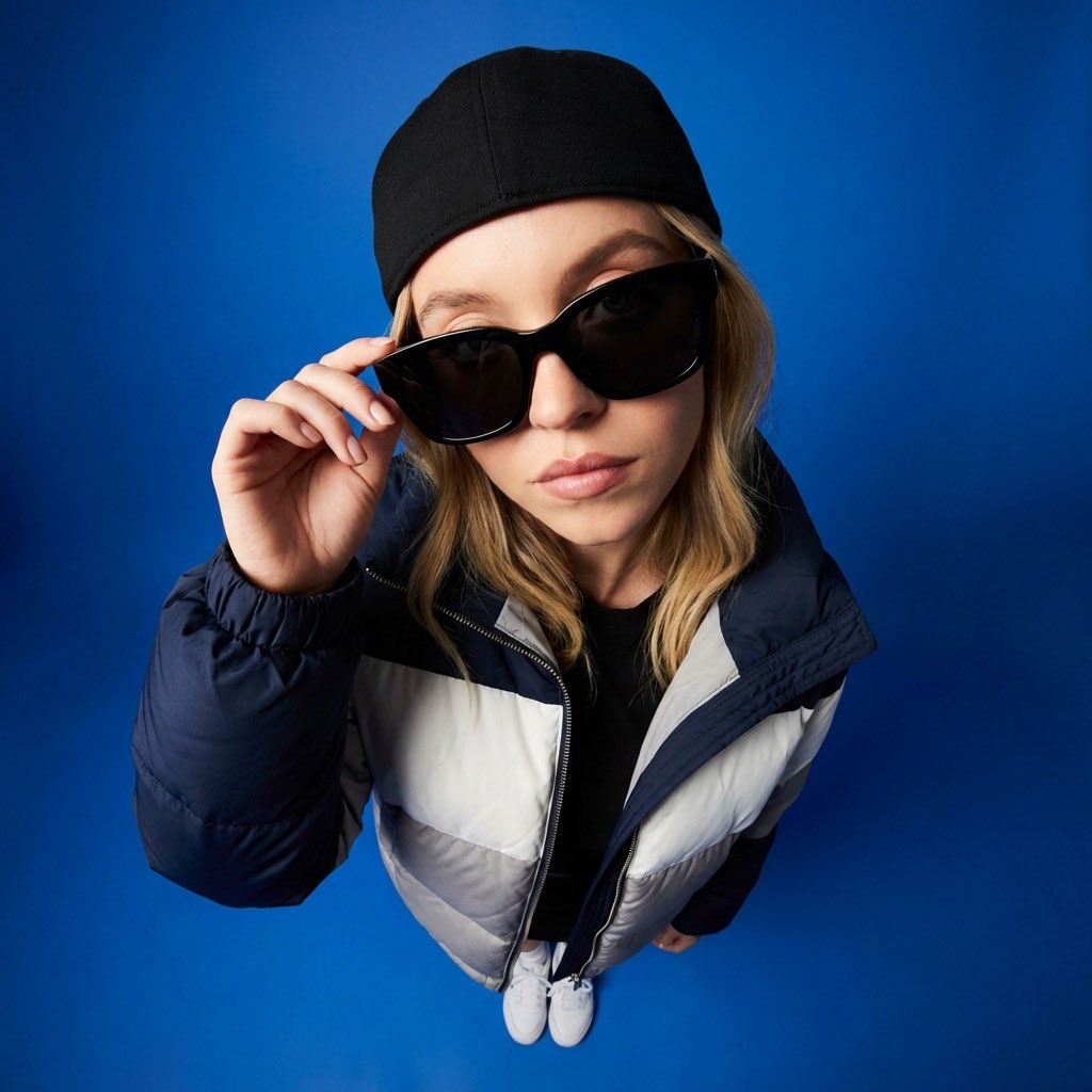 High-Angle Editorial Fashion Portrait — example 2