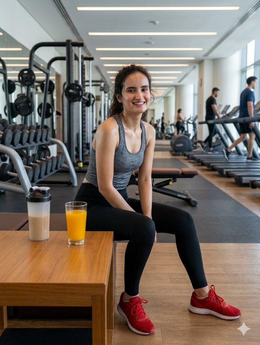 Post-Workout Fitness Portrait — example 1