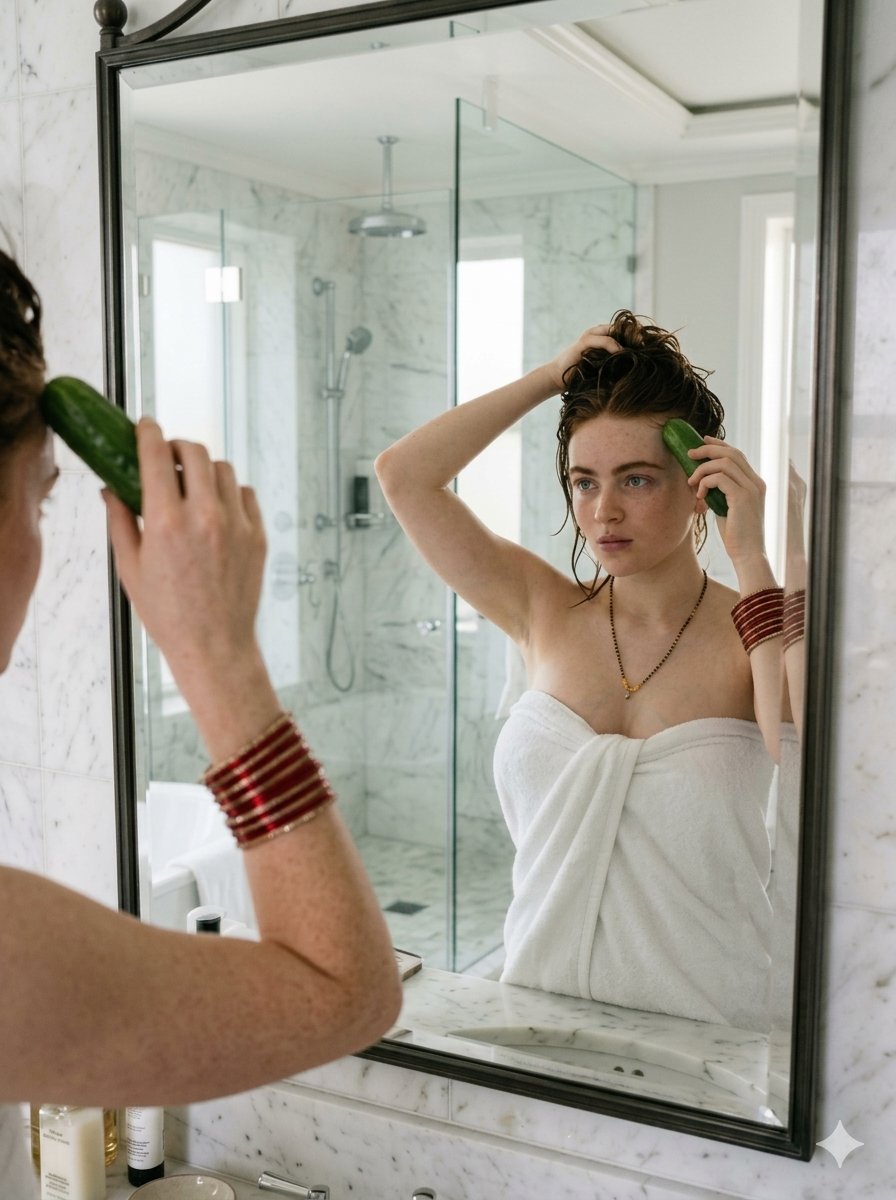 Candid Mirror Reflection Lifestyle Portrait — example 1
