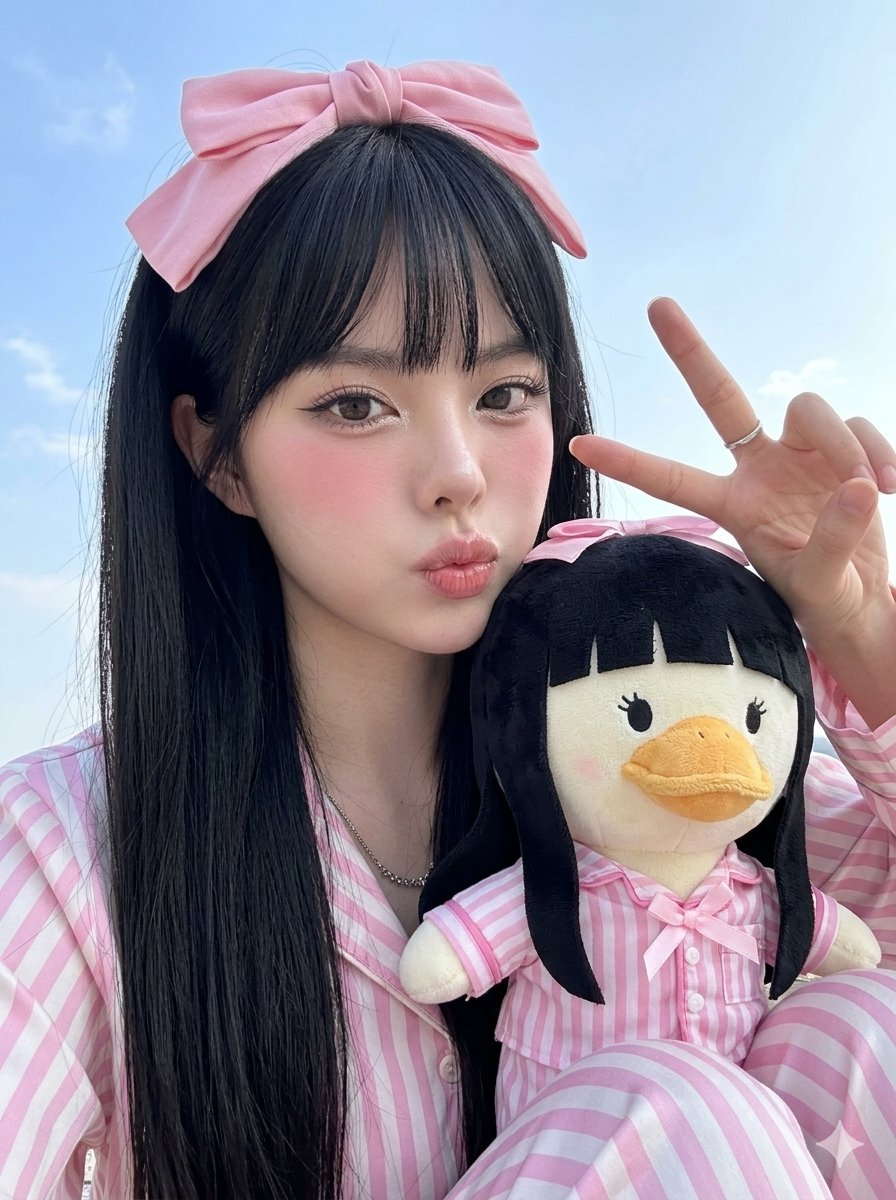 Duck Mascot Pajama Portrait — example 1