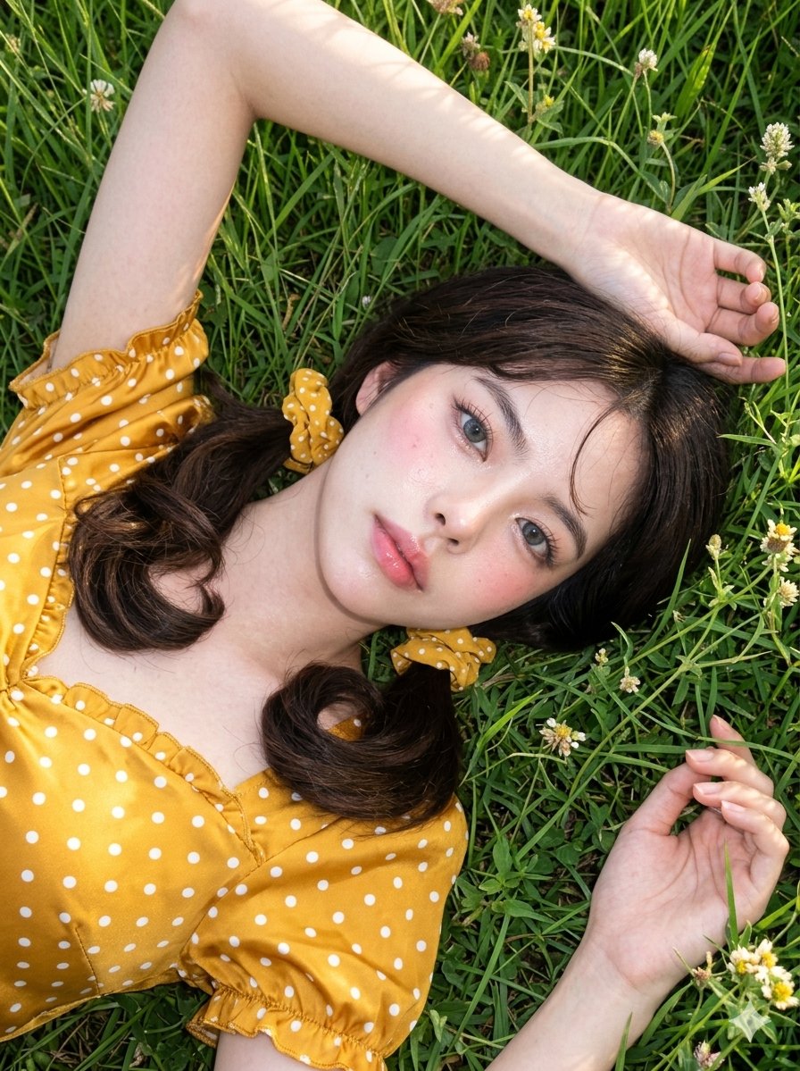 CCD Digicam Grass Portrait — example 1
