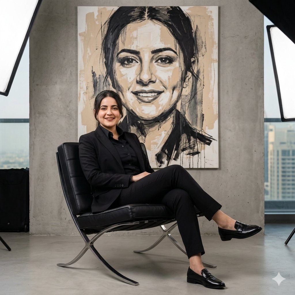 High Fashion Suit Editorial Portrait
