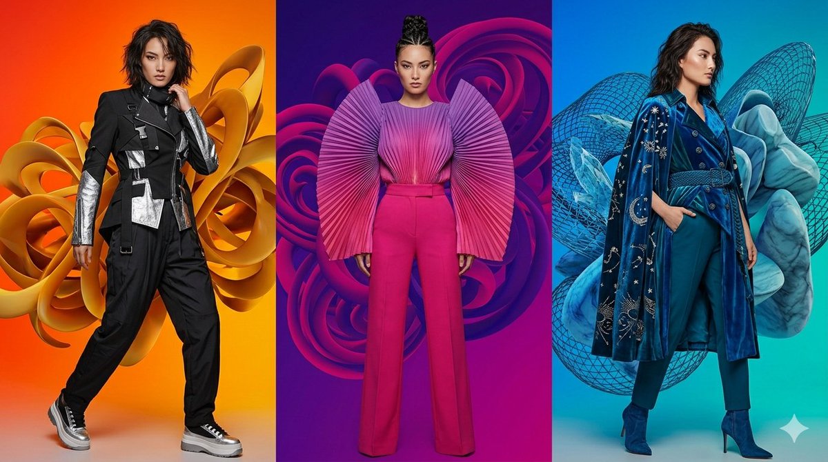 Fashion Campaign Triptych Layout — example 1