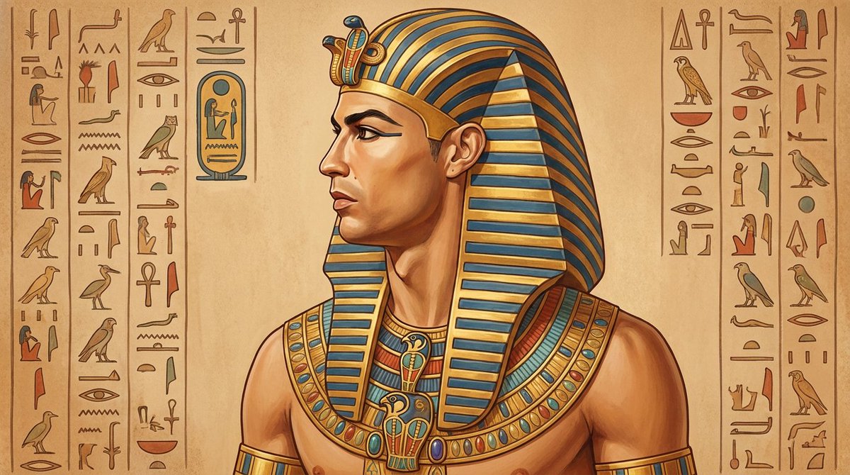 Ancient Egyptian Profile Portrait — example 1
