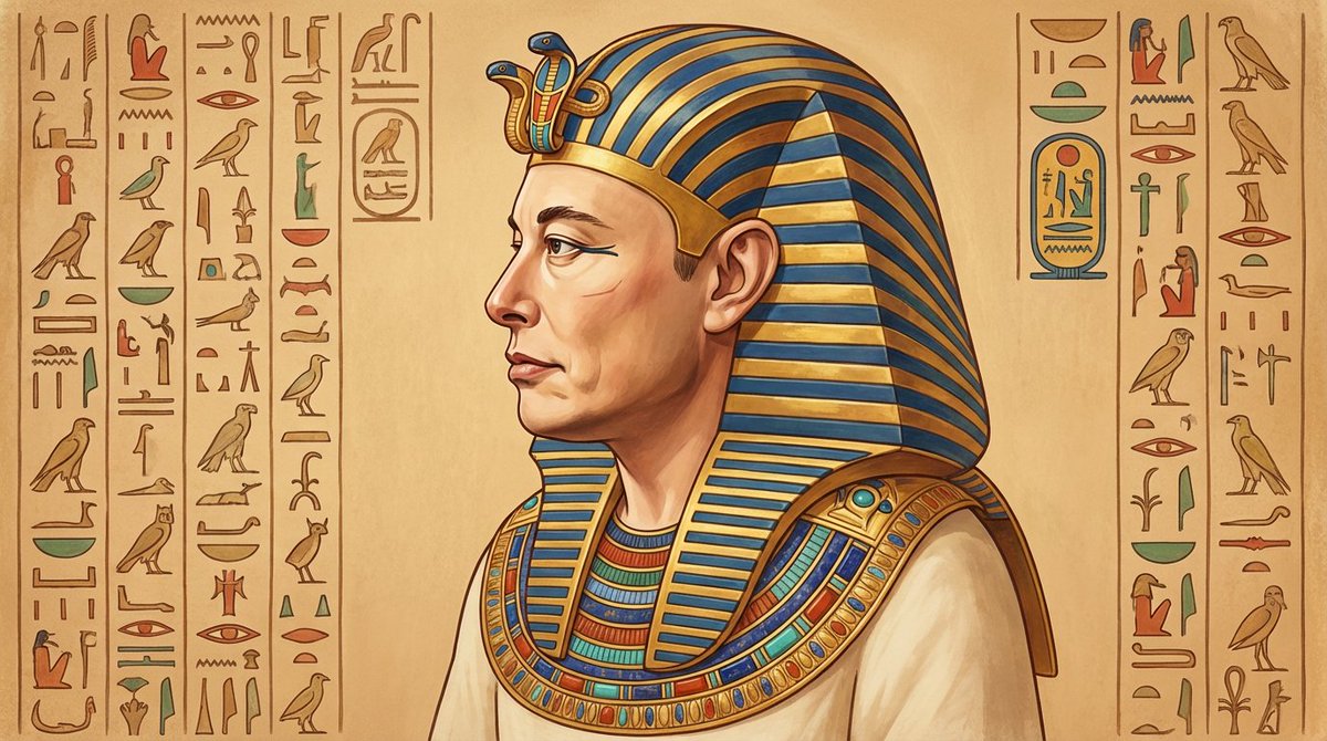 Ancient Egyptian Profile Portrait — example 2