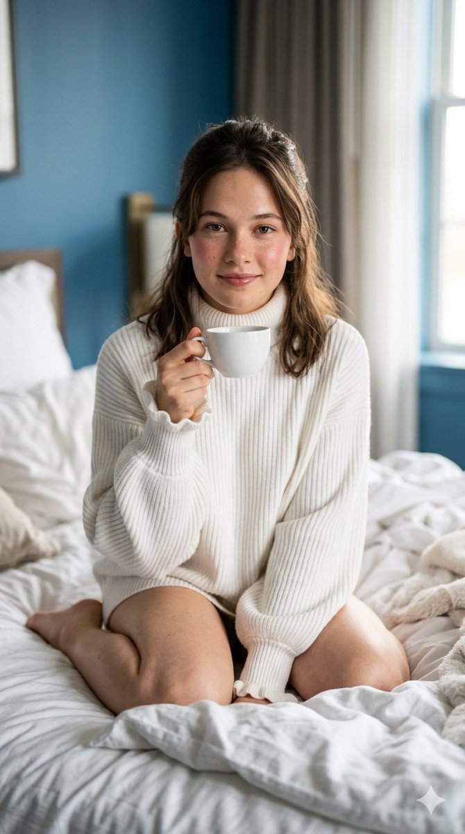 Cozy Morning Lifestyle Portrait — example 3