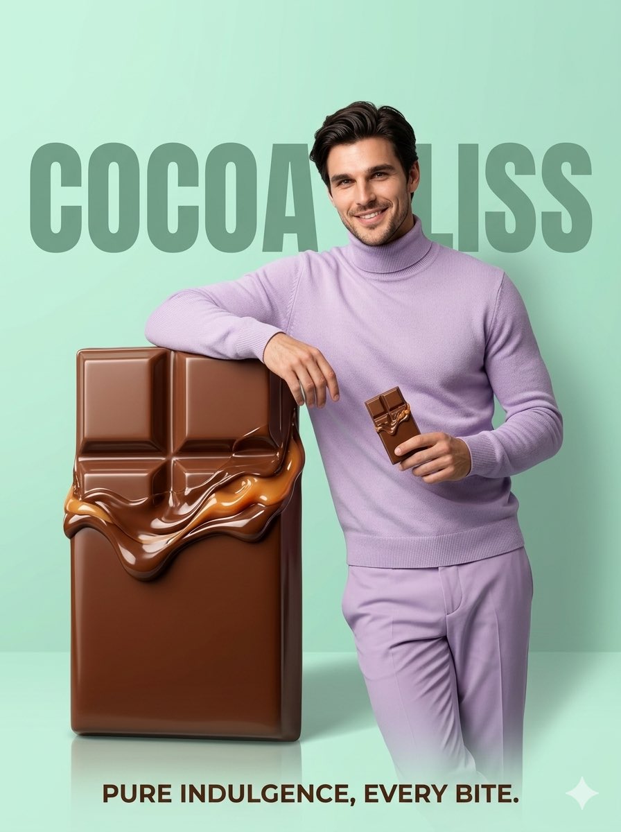 Minimalist Luxury Dessert Ad — example 1