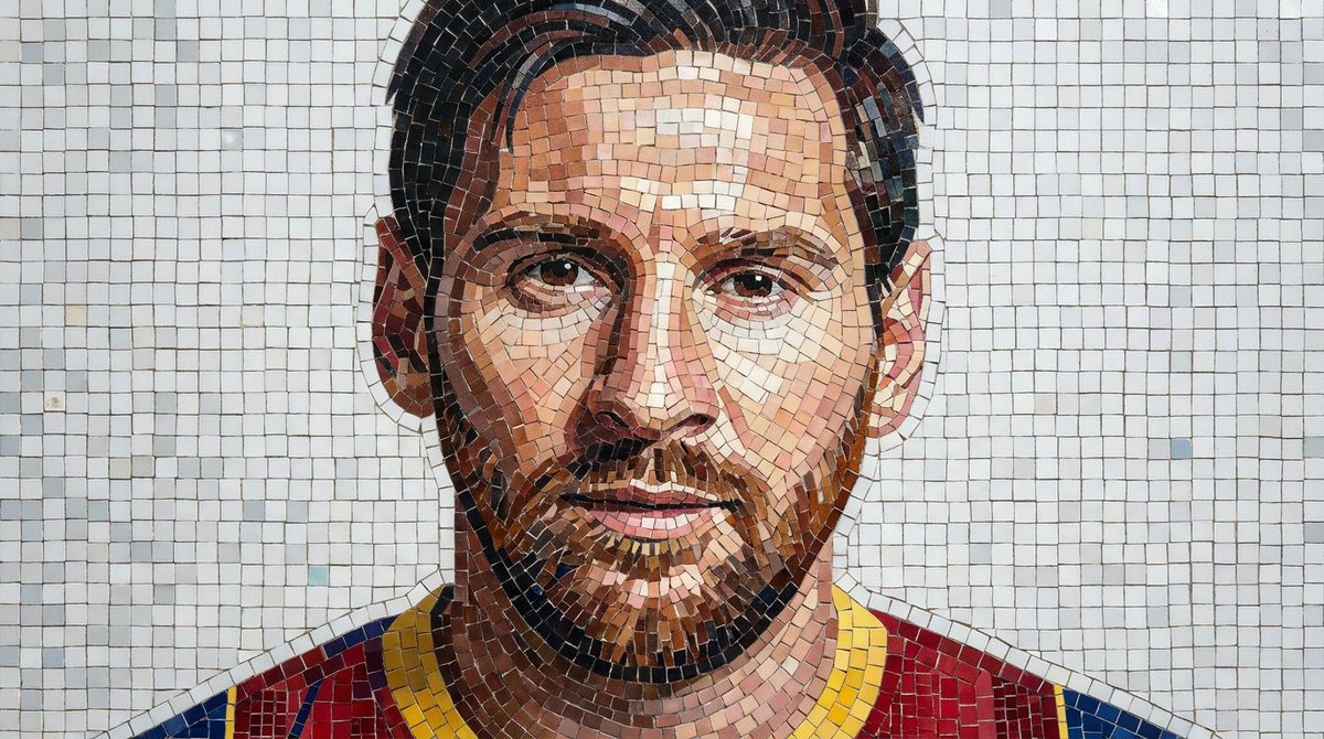 Mosaic Portrait Style Image — example 2