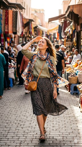 Lifestyle Portrait in Moroccan Souk