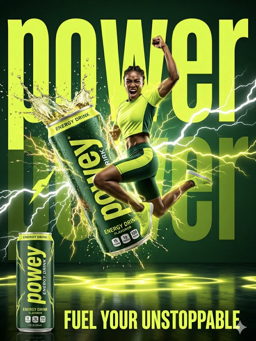 High-Energy Energy Drink Advertisement