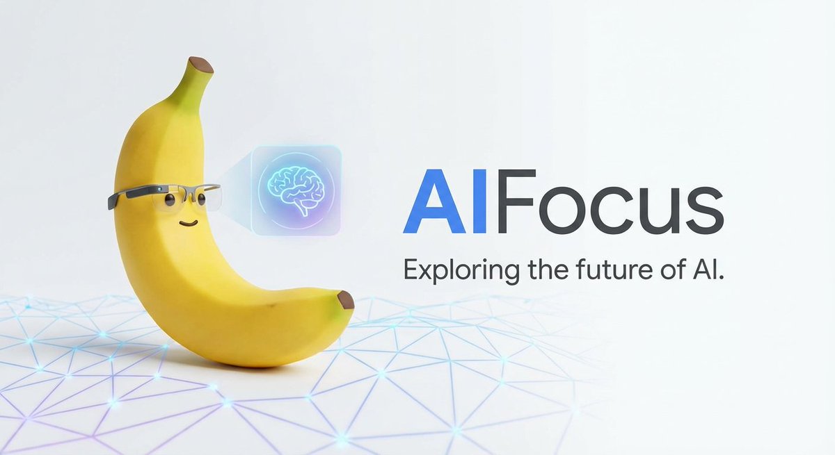 AIFocus Twitter banner with Google branding — example 1
