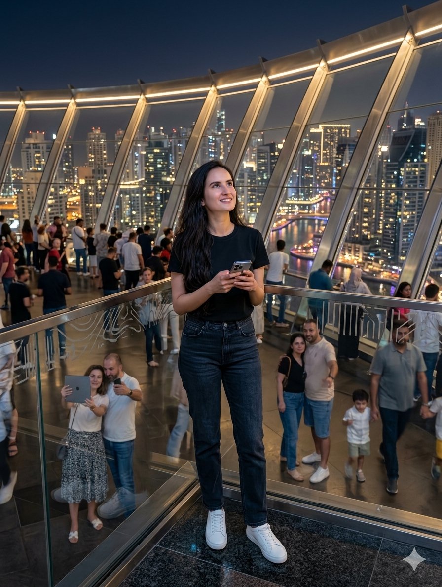 Modern Observation Deck Skyline Portrait — example 1