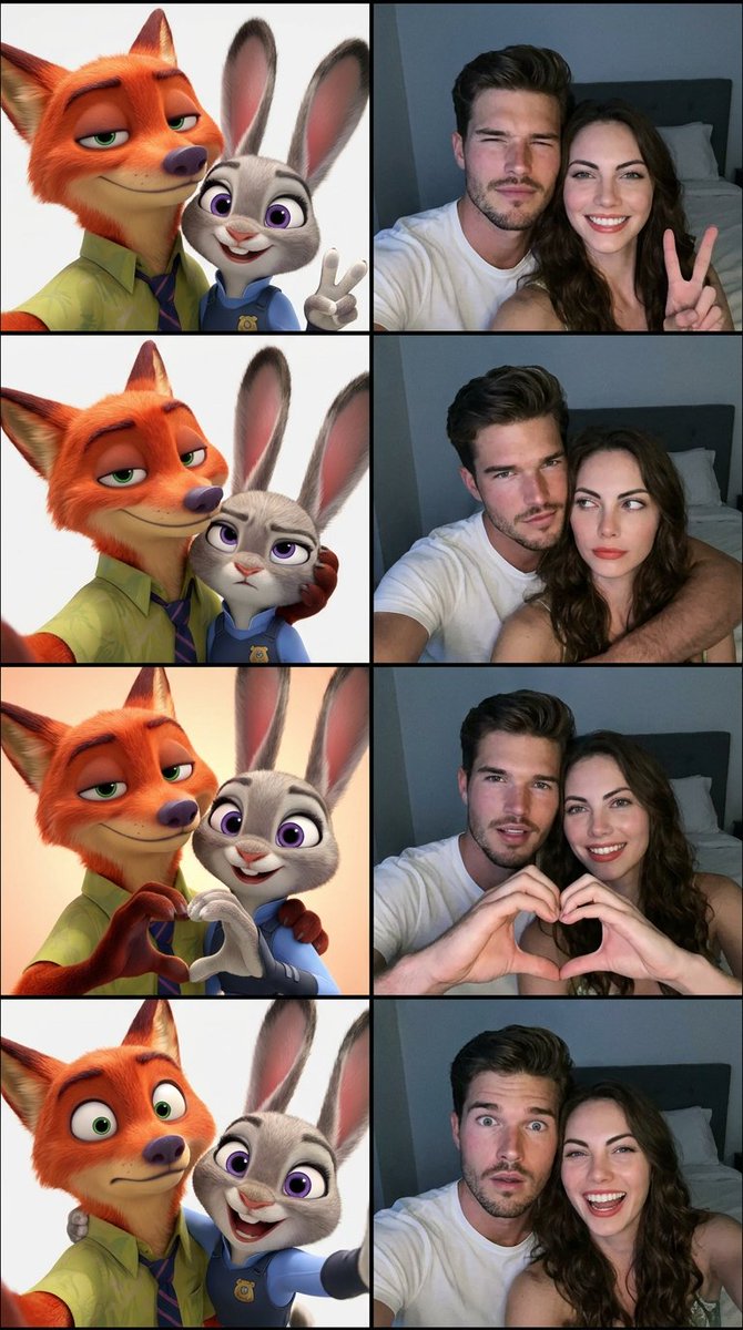 Animated Photobooth Grid — example 1